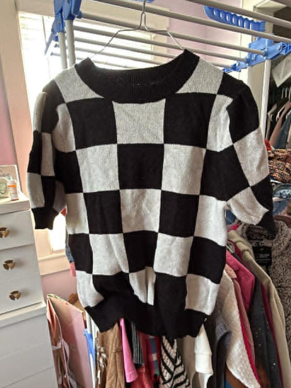 Checkered sweater